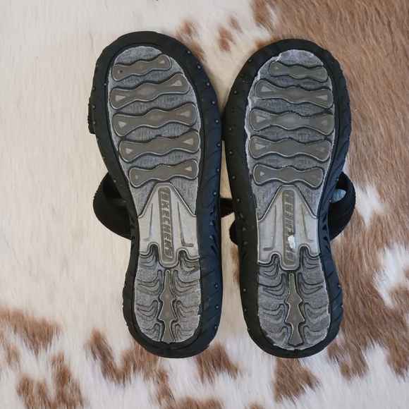Skechers Reggae Desert Escape Slide Black Sandals for Women's Size 8 - Picture 2 of 4